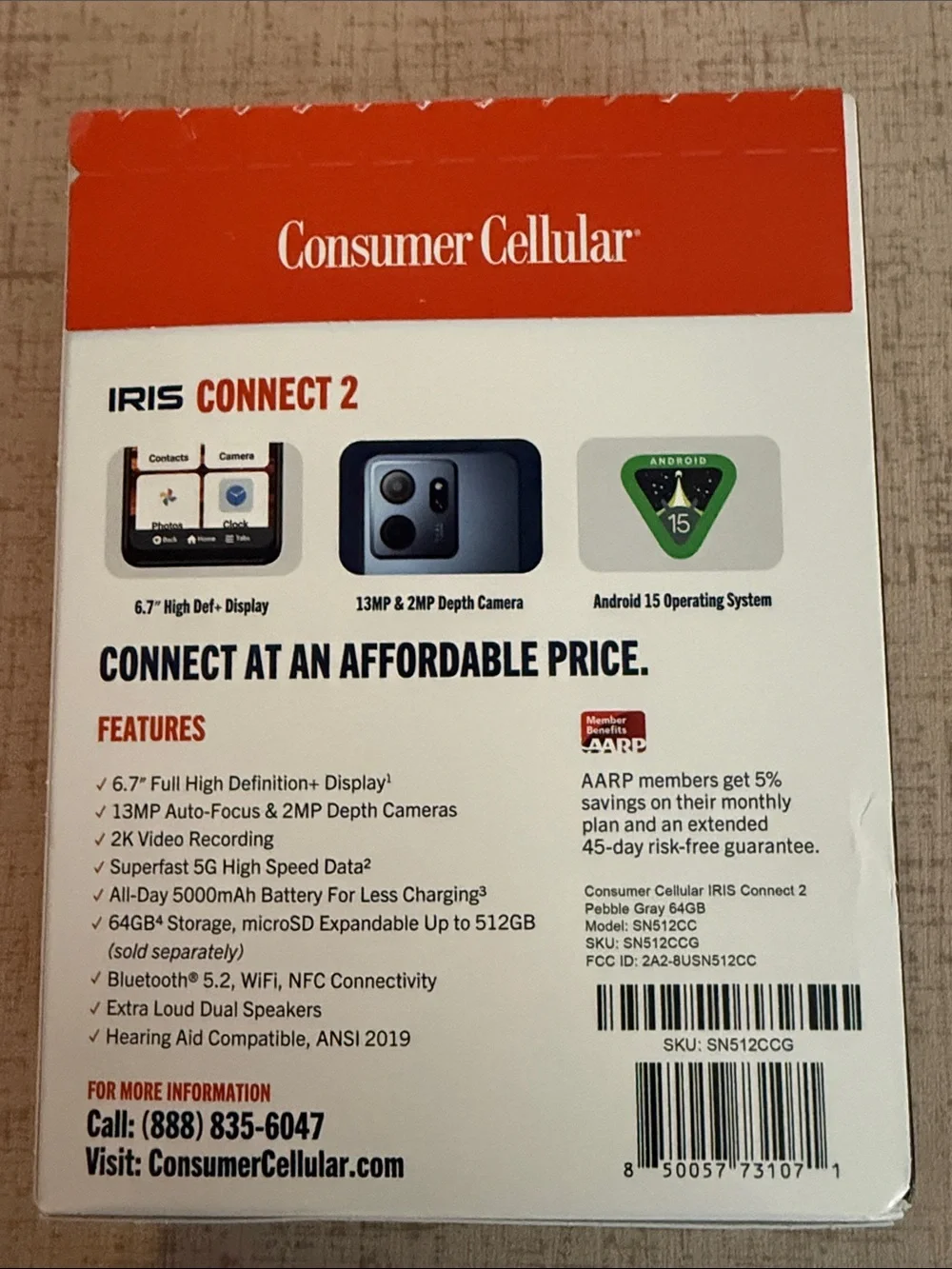 iris Connect 2 Smartphone - Blue and Black